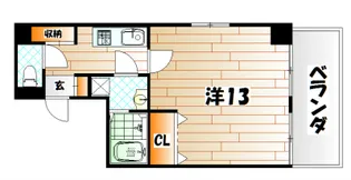 ラフィナーレアースコート魚町【10階】の間取り