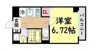 ALZA西本町【3階】の間取り