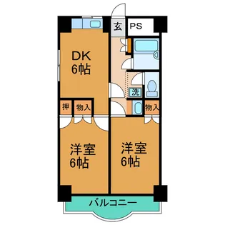 第13ビル【5階】の間取り