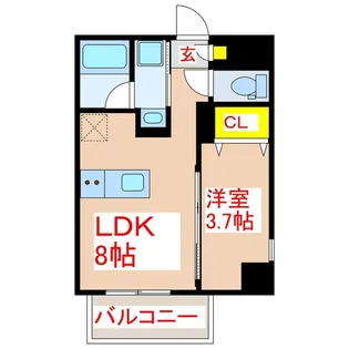 ABELIA II【7階】の間取り
