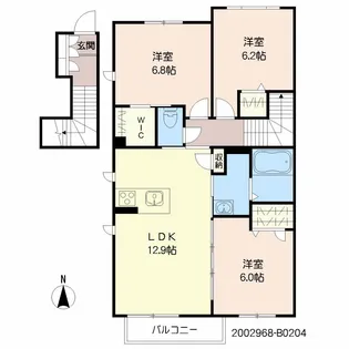 スリーゼIV【2階】の間取り