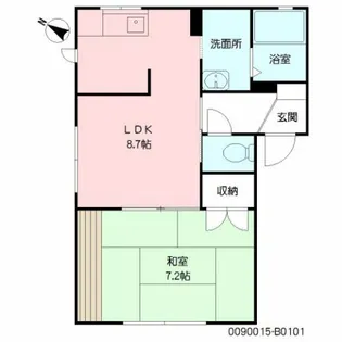 フレグランス大久保 B棟【1階】の間取り