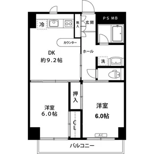 ヴェルドミール梶ヶ谷【2階】の間取り