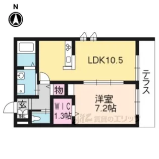 ヘーベルメゾン洛南【1階】の間取り