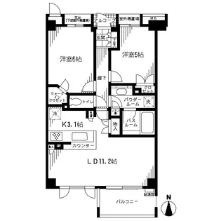 シティハウス東陽町プロッシモ【4階】の間取り