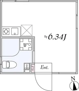 津之守荘【1階】の間取り