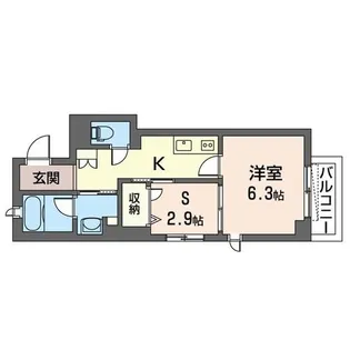 フルーリア【2階】の間取り