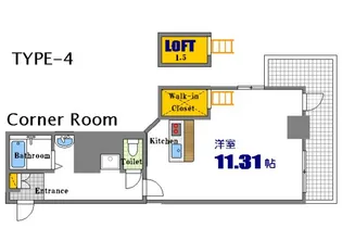 グランマーレ17【6階】の間取り