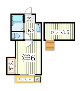 ジュネパレス北柏【1階】の間取り