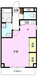 ブランニューシティー常入B棟【1階】の間取り