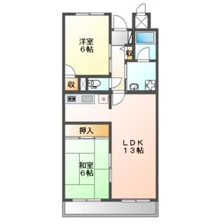 千里ピュアーライフ【4階】の間取り