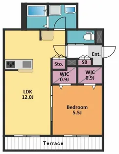 ポルトボヌールコトホギ【1階】の間取り