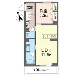 グランメルシー【2階】の間取り
