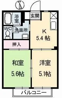 ハイツボナベンチャー【1階】の間取り