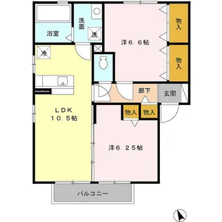 メゾン・ド・ペッツ アルル【2階】の間取り
