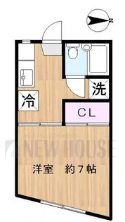 ウッディーハウス神楽坂【1階】の間取り