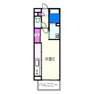 パルファン鳳【1階】の間取り