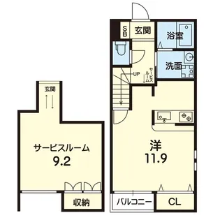 Y sスクエア大江【1階】の間取り