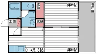フラワーハイツ【2階】の間取り