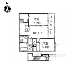 メゾンドポワール【2階】の間取り