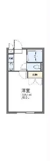 レオパレスラークスパー玉村【1階】の間取り
