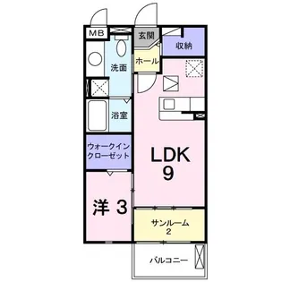 ジュネス【1階】の間取り