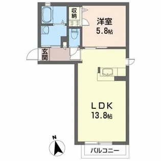 パークハイムA【1階】の間取り