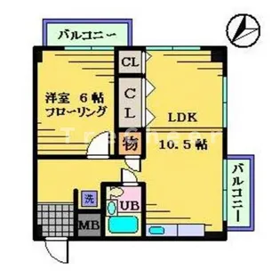 飛鳥ハイム【12階】の間取り