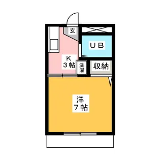 パティオ那古野【1階】の間取り