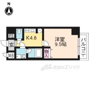 CITYSPIRE浜大津駅前【7階】の間取り