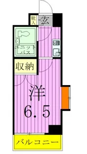 ジュネパレス松戸第41【5階】の間取り