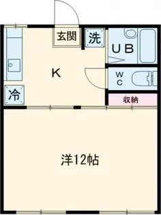 コスモハイツ幸【1階】の間取り