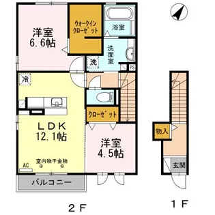 オーレ日吉II【2階】の間取り