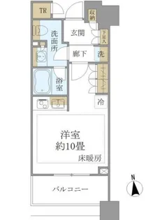 白金ザ・スカイ East【21階】の間取り
