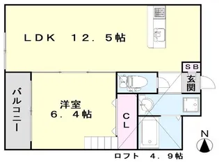 ルナコート【2階】の間取り