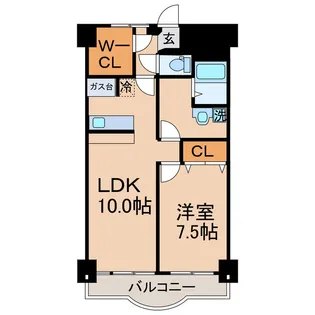 第13ビル【7階】の間取り