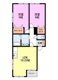 ディアマンテ【2階】の間取り