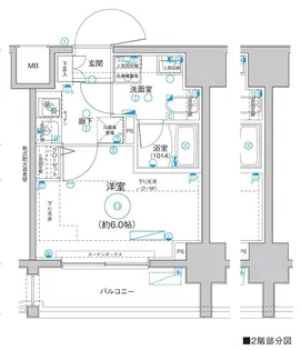 Le aMARKS横濱【5階】の間取り