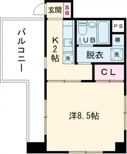 ユーコート駒沢大学【5階】の間取り