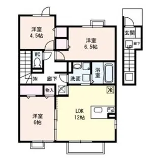シャルマン北大路【2階】の間取り
