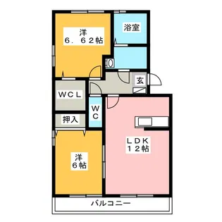 フェリーチェ A・B【2階】の間取り
