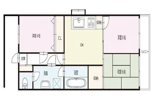 コスモマンション【2階】の間取り
