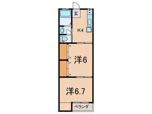 タウンハウス【2階】の間取り