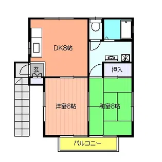 増田ハイツ【2階】の間取り