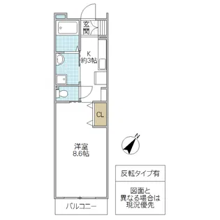 シャルム水戸【4階】の間取り