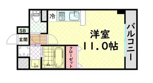 アリオーラ中百舌鳥【2階】の間取り