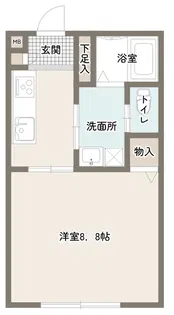 三田町新築アパート【1階】の間取り