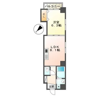 長崎県長崎市馬町【マンション】の間取り