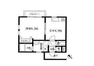 コーポT・S【1階】の間取り