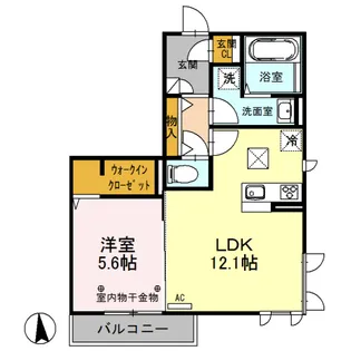 グランディール A棟【1階】の間取り